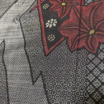앤티크 오시마 명주 기모노 [레어]