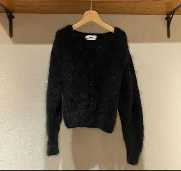 nowos 모헤어 가디건 블랙