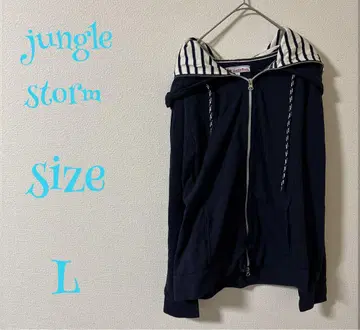 jungle storm 네이비 후드티