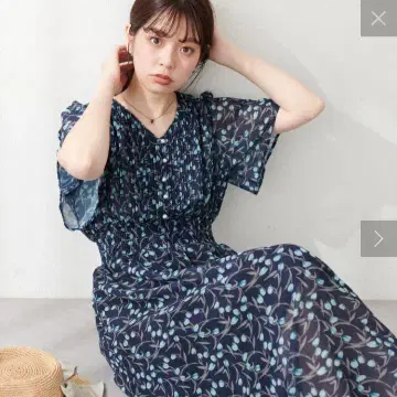 내추럴 꾸뛰르 원피스 L 사이즈 네이비