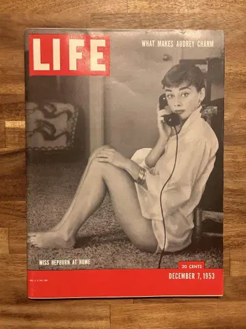 LIFE 1953년 12월 7일호 오드리 헵번 특집