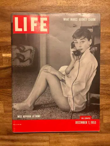 LIFE 1953년 12월 7일호 오드리 헵번 특집