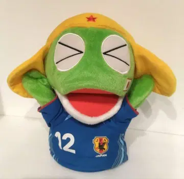 개구리 중사 케로로 퍼펫 봉제 인형 축구 일본 대표 BANDAI 2006