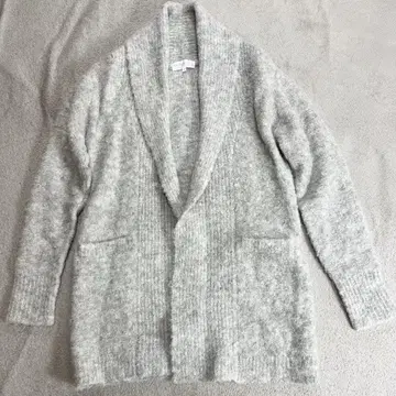 [ 새상품급 ] 준코 시마다 롱 기장 가디건 라이트 그레이