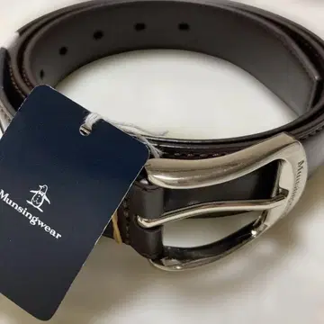 새상품 맨싱웨어 소가죽 벨트 브라운