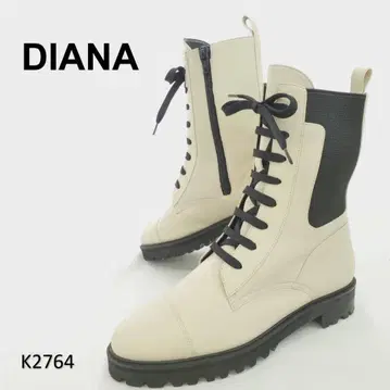 다이애나 컨디션 최상 사이드 고어 사이드 지퍼 숏부츠 가죽 23.5cm