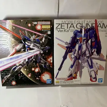 MG 포스 임펄스 건담 & Z 건담 Ver.Ka 세트 판매 새상품
