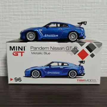 MINI GT Pandem Nissan GT-R 메탈릭 블루 1:64
