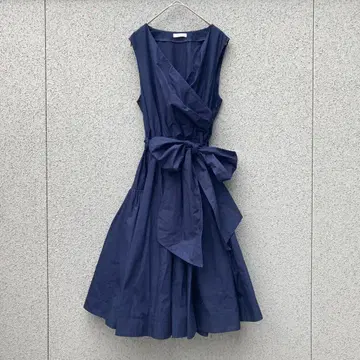 2740 [프레이 아이디] 1 랩 드레스 허리 리본 볼륨 스커트