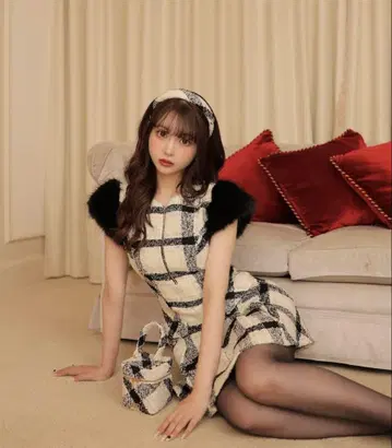 M me eme 엠미에메 메종 트위드 미니 원피스