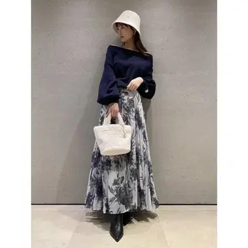 SNIDEL 와셔 프린트 스커트 사이즈 1