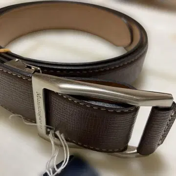 새상품 Munsingwear 브라운 가죽 벨트 택 포함 새상품
