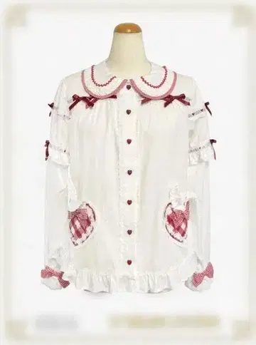 Alice meets the White Rabbit 블라우스 크림슨