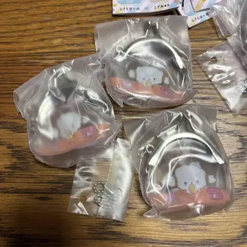산리오 캐릭터즈 복주머니 키링 코기뮨 3개 세트