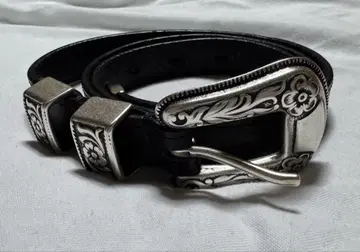 J&M DAVIDSON 웨스턴 버클 벨트 20mm폭 블랙