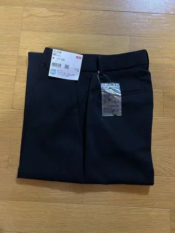 택 포함 새상품 감동 와이드 팬츠 블랙 블랙 M 유니클로