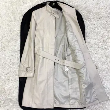 [ 극레어 ] MIA CARNA 양가죽 가죽 코트 벨트 아이보리 7
