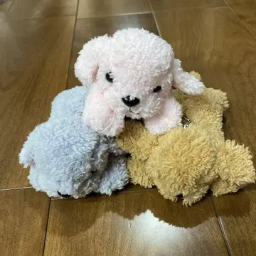 강아지 너트 봉제 인형 키링 택 포함