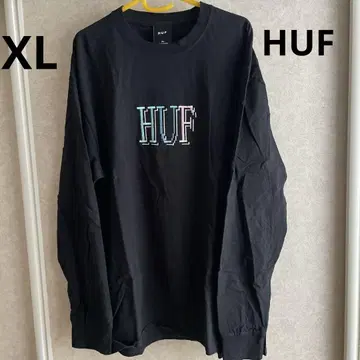 HUF XL LL 긴팔 티셔츠 블랙 남성용