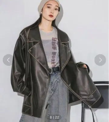 JEANASIS 가죽 느낌 BIG 라이더스