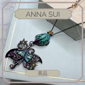 ANNA SUI 금붕어 별 목걸이 블랙 그린 새상품급 물고기