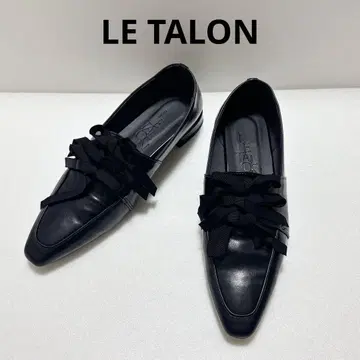 LE TALON 프렌치 리본 마니쉬 슈즈 블랙 24.0