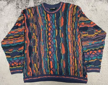 coogi 멀티 컬러 3D 니트