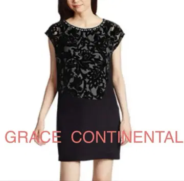 GRACE CONTINENTAL 블랙 원피스