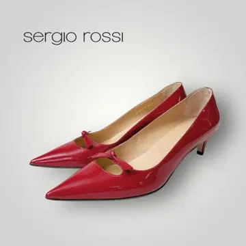 새상품급 Sergio rossi 세르지오로시 에나멜 펌프스 38 1/2