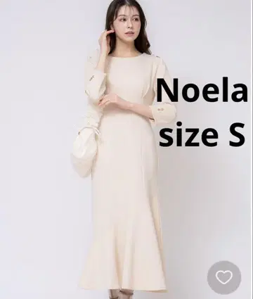 새상품급 노엘라 컷 머메이드 롱 원피스 베이지 S