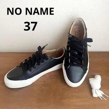 NO NAME 노네임 가죽 스니커즈 블랙 37
