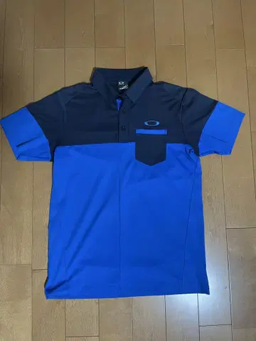 OAKLEY 피케 셔츠 M 파랑/블랙