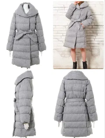 새상품 INGNI 잉그 숄깃 에코 다운 코트 그레이 여성용