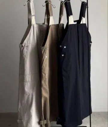 fashiru 파실 워크 오버롤 스커트 화이트