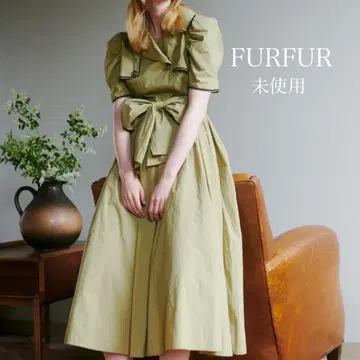 [ 미사용 ] 택 포함 퍼퍼 FURFUR 트렌치풍 원피스 이쿠타 에리카