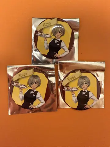 걸즈밴드 클라이 캔뱃지 마루후쿠 커피점 3개 세트 루파