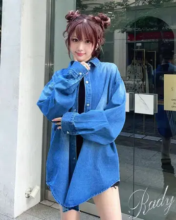 Rady 오버 사이즈 데님 셔츠