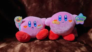커비 봉제 인형 2체 세트 약 20cm
