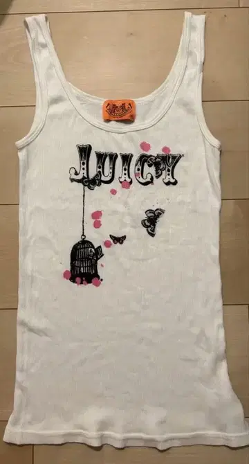 새상품급 JUICY COUTURE 화이트 탱크탑 S