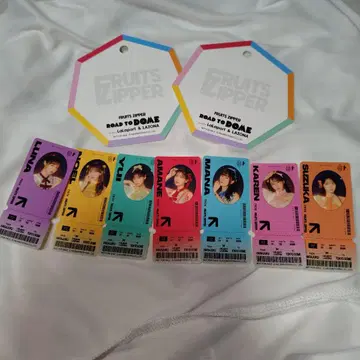 FRUITS ZIPPER 라라포트 스티커 카드