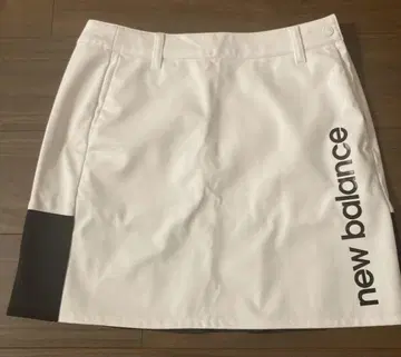 new balance 골프 플리츠 스커트 화이트/블랙
