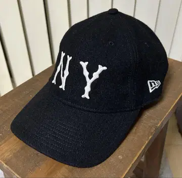 COOPERSTOWN 블랙 NY 로고 자수 캡 NEWERA 새상품급 레어