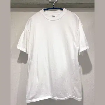 90s USA제 ONEITA 무지 티셔츠 화이트 빈티지 싱글 스티치