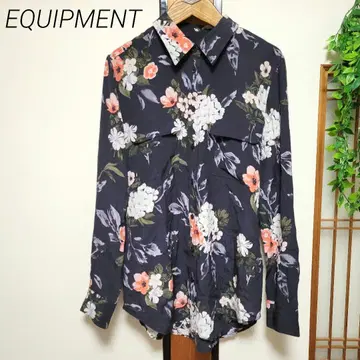 EQUIPMENT 에키프몬 실크 100% 꽃무늬 셔츠