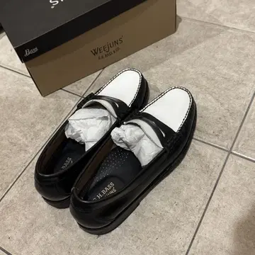 G.H.BASS 블랙 화이트 로퍼