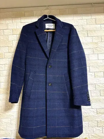 417 EDIFICE 네이비 체스터 코트