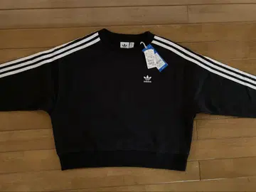 [ 미사용 새상품 ] adidas 3 라인 블랙 맨투맨