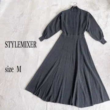 STYLEMIXER 니트 롱 원피스 하이넥 사이즈 M
