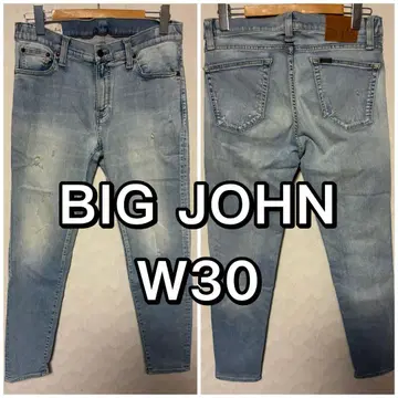 BIGJOHN 빅존 스키니 청바지 데님 W30 데미지 가공