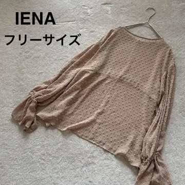 이에나 IENA 블라우스 플로키 도트 시어 캔디슬리브